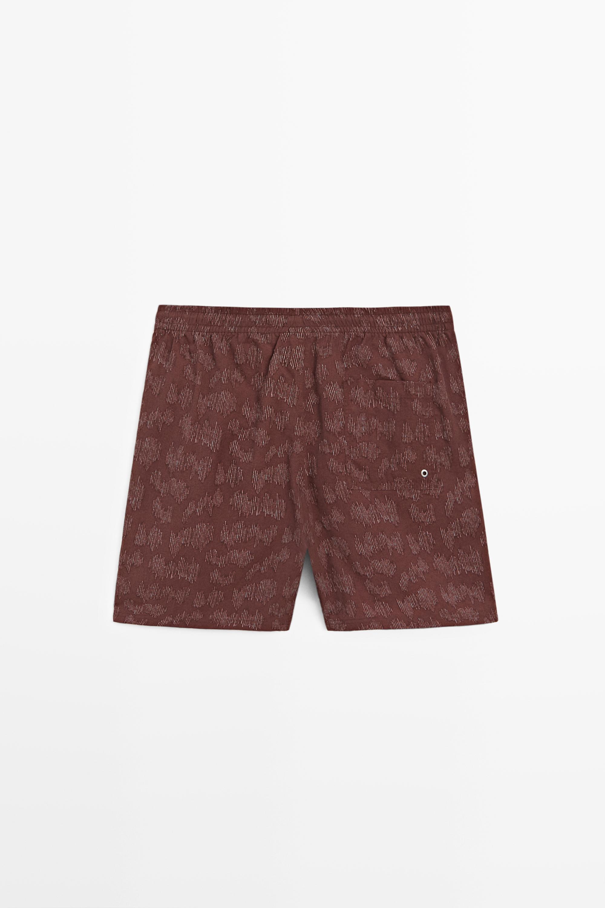 Printed swimming trunks